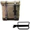 borsa laterale scram in crosta di cuoio 22l 30l telaio royal enfield hunter 350 sx 4