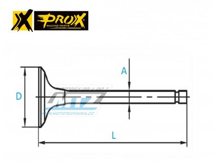 Ventil výfukový titánový Kawasaki KXF450 / 09-18