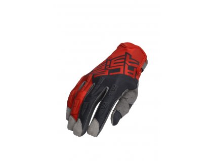 Motokrosové rukavice ACERBIS MX-X-P - červená/šedá (Veľkosť S (7))