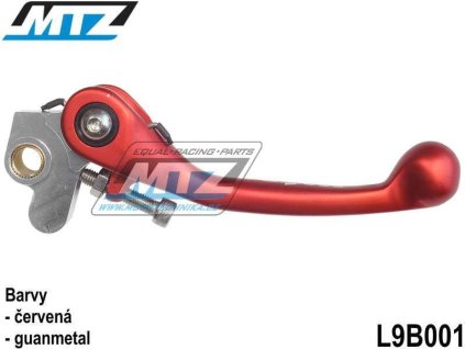 Páčka brzdy FLEX - Honda CR80+CR85+CR125+CR250+CR500+CRF150R+CRF250R+CRF450R+Beta RR+Gas-Gas EC+MC+ECF+Suzuki RM80+RM85+RM125+RM250+TM + AJP PR4+PR5+PR7 - červená