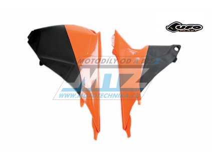Kryty air-boxu KTM 125SX+150SX / 13-15 + 250SX / 13-16 + 250SXF+350SXF+450SXF / 13-15 - farba oranžovo-čierna