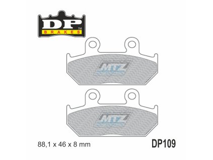 Brzdové doštičky DP109 DP Brakes - zmes Premium OEM Sinter