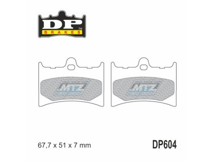 Brzdové doštičky DP Brakes DP604 - zmes Premium OEM Sinter
