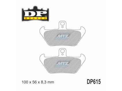 Brzdové doštičky DP Brakes DP615 - zmes Premium OEM Sinter