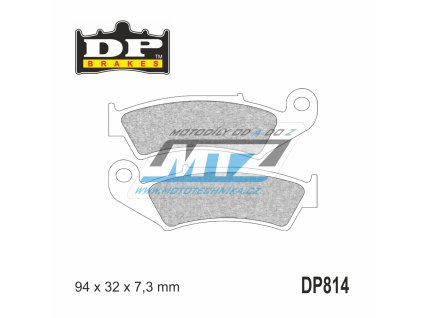 Brzdové doštičky DP Brakes DP814 - zmes Premium OEM Sinter