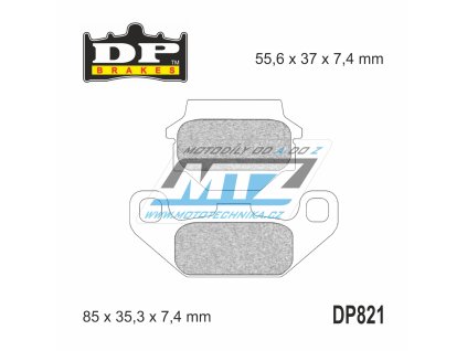 Brzdové doštičky DP Brakes DP821 - zmes Premium OEM Sinter