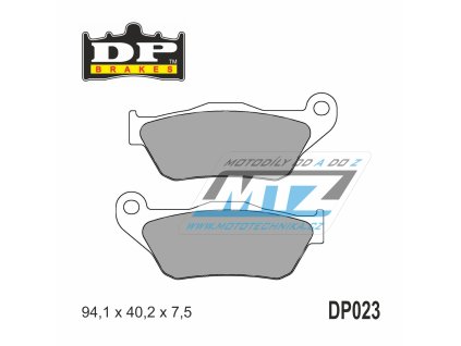 Brzdové doštičky DP023 DP Brakes - zmes Premium OEM Sinter