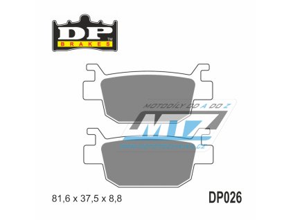 Brzdové doštičky DP026 DP Brakes - zmes Premium OEM Sinter