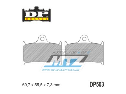 Brzdové doštičky DP503 - DP BRAKES zmes Premium Sinter OEM