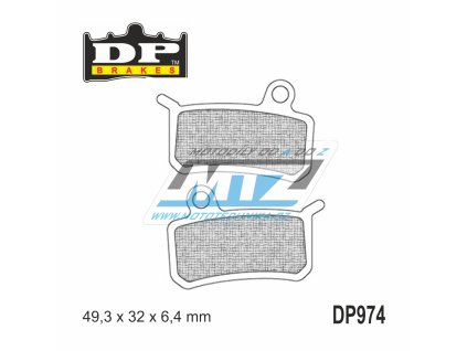 Brzdové doštičky DP974 - DP BRAKES zmes Premium Sinter OEM