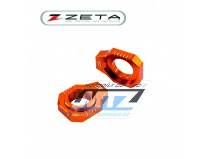 Dorazy osi zadného kolesa ZETA ZE93-5417 - KTM 125SX+150SX+250SX + 250SXF+350SXF+450SXF / 13-22 + KTM XC+XCF + Husqvarna+Gas-Gas - oranžové