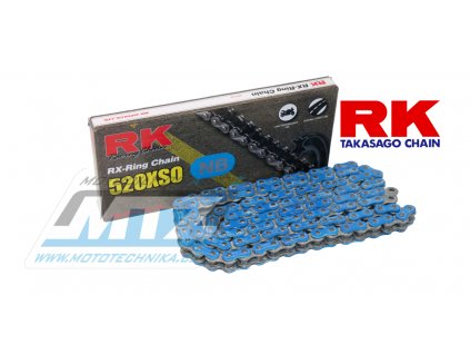 Reťaz RK 520 XSO-Z1 (118čl) - tesnený/ x krúžkový (modrý)