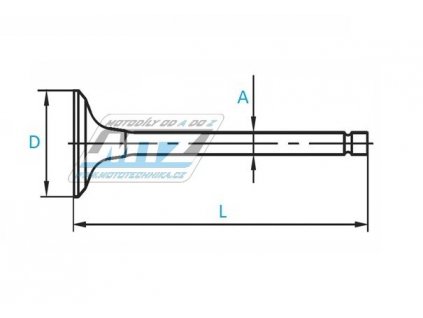 Ventil výfukový oceľový Suzuki DR650/96-17 + DR200+SP200+RV200L VanVan