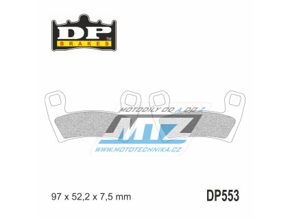Brzdové doštičky DP Brakes DP553 - zmes Premium OEM Sinter