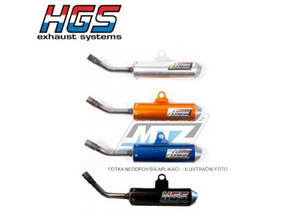 Koncovka (tlmič) výfuku HGS - KTM 65SX/19-22 + Husqvarna TC65/19-22 - oranžová