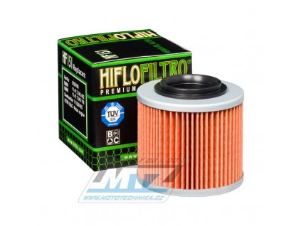 Filter olejový HF151 (HifloFiltro) - Aprilia 311TX + 320TR + 350ETX + 650 Pegaso + Bimota 650 + BMW F650 Funduro + F650GS Dakar + G650GS + G650