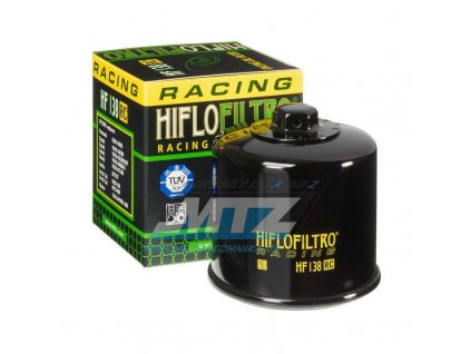 Filter olejový HF138RC (HifloFiltro) čierny - Aprilia RSV1000 + Arctic Cat 400 + Bimota 1000 + Cagiva 650 Raptor + Kawasaki KLV1000 + Kymco 400 MXU + G50
