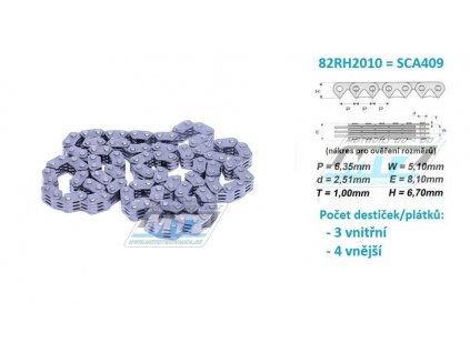 Reťaz rozvodová 82RH2010 = SCA409 (dĺžka 70 článkov)