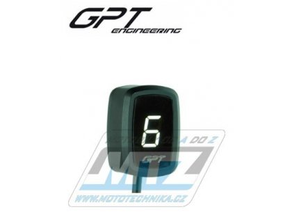 Ukazovateľ zaradenej rýchlosti digitálnej GPT EVO1 (biely)