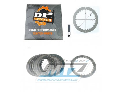 Lamely spojkové plechové (medziplechy) DP CLUTCHES DPC7513-8 - KTM 250EXC+400EXC+450EXC+520EXC+525EXC+450SX Racing+450SMR + Beta RR250+RR400+RR450+RR52 450MXR+525