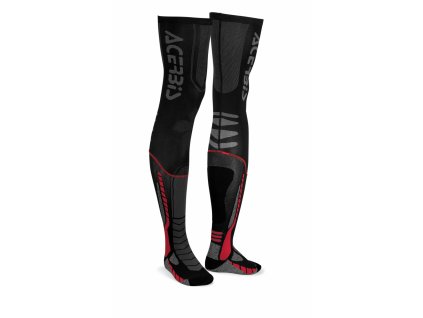 Nadkolienky ACERBIS X-LEG PRO - čierna/červená (Veľkosť S/M)