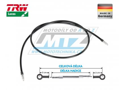 Brzdová hadica TRW VarioFlex MV031 (dĺžka 31cm bez koncoviek) - čierna