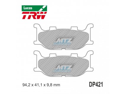 Brzdové doštičky DP421-LUSRM TRW Lucas MCB666SRM - zmes Sinter Scooter