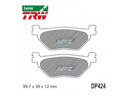 Brzdové doštičky DP424-LU TRW Lucas MCB722 - zmes Allround