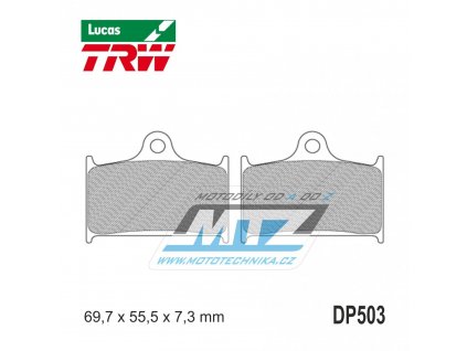 Brzdové doštičky DP503-LU TRW Lucas MCB690 - zmes Allround