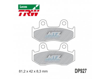 Brzdové doštičky DP927-LU TRW Lucas MCB746 - zmes Allround