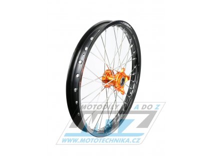 Bicykel kompletný predný 1,60x19" (oranžový náboj / čierny ráfik) - KTM 85SX / 12-22 + Husqvarna TC85 / 14-22 + Gas-Gas MC85