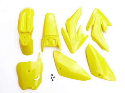 Pitbike sada plastov CRF70 žlté, Stomp, DemonX, WPB