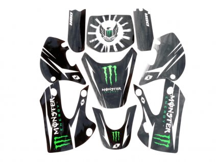 Pitbike polepy na plasty KZ Monster