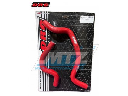 Hadica chladiča DRC RADIATOR HOSE KIT - DRC D47-11-013 - Honda CRF300L / 21-22 + CRF300 Rally / 21-22 - červené (sada 2ks)