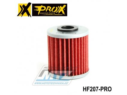 Filter olejový HF207 (PROX) - Suzuki RMZ250+RMZ450+RMX450Z + FL125 Address + Kawasaki KXF250+KXF450 + Beta REV250+EVO250+EVO300 + LML 200 Star