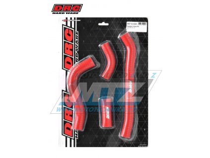 Hadica chladiča DRC RADIATOR HOSE KIT - DRC D47-11-023 - Honda CRF250R / 22-23 - červené (sada 4ks)