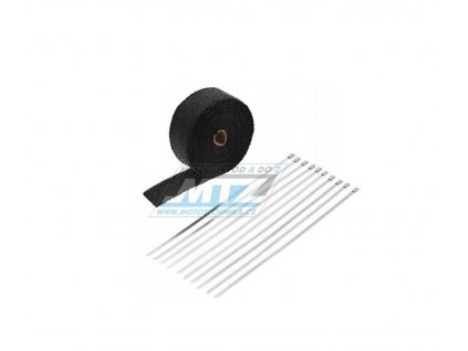 Páska izolačná na výfuk 50mm / návin 10m (1100 ° C) - čierna