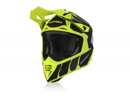 Motokrosová prilba ACERBIS X-TRACK - čierna/fluo žltá