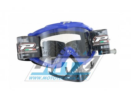 Okuliare motokros Progrip 3308 Roll-Off Zoom+ XL - modré