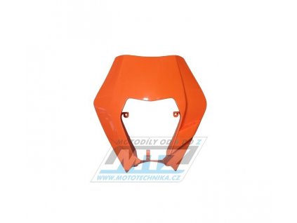Maska predného svetla KTM EXC+EXCF / 08-13 (bez svetla) - farba oranžová