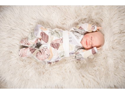 Kojenecká souprava se vzorem krtečka