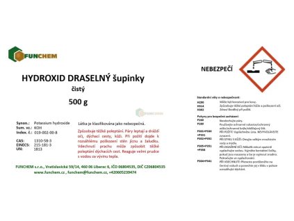 vyr 16 Hydroxid draselny supinky 500g