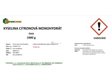 vyr 40 Kyselina citronova 1kg