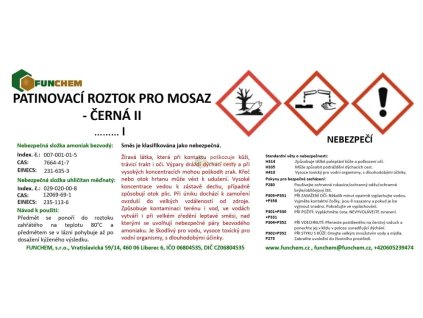 vyr 1200 Patinovaci roztok pro mosaz CERNA II