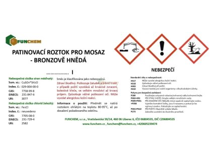 vyr 1204 Patinovaci lazen pro MOSAZ TMAVE HNEDA UNI