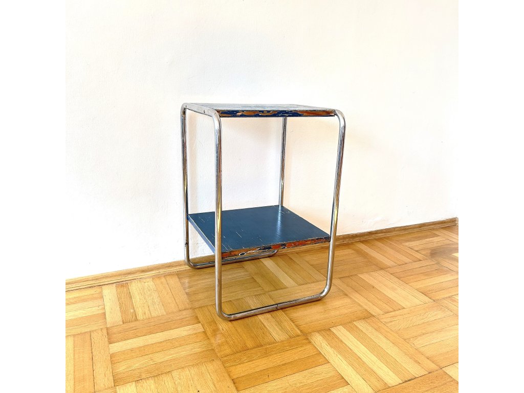 Funkcionalistický stolek, značeno Slezák | Functionalist side table