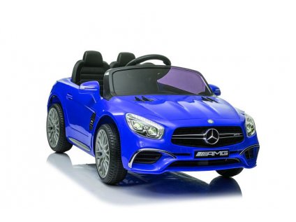 Dětské elektrické autíčko Mercedes SL65 S Modrý lakovaný LCD