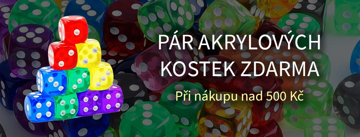 Pár akrylových kostek zdarma