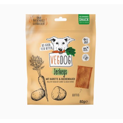 VegDog Jerkeys zdravé pamlsky pro psy vegan 15