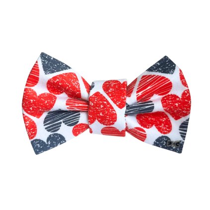 motýlek pro psa funky dog se srdíčky valentin 1